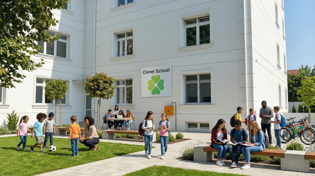 Clever School yard in Novi Sad